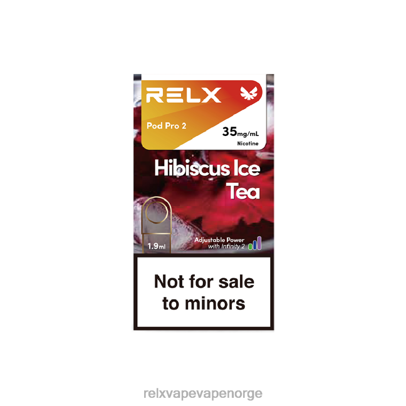 RELX pod pro 2 - 3 pods hibiskus iste F886N111 RELX Vape Norge