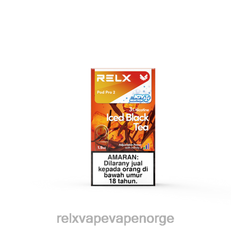 RELX pod pro 2 - 3 pods is-svart te F886N112 RELX Norge