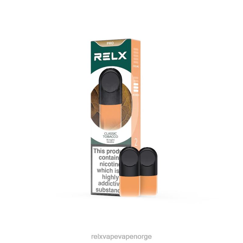 RELX pod pro - 2 pods klassisk tobakk F886N22 RELX Norge