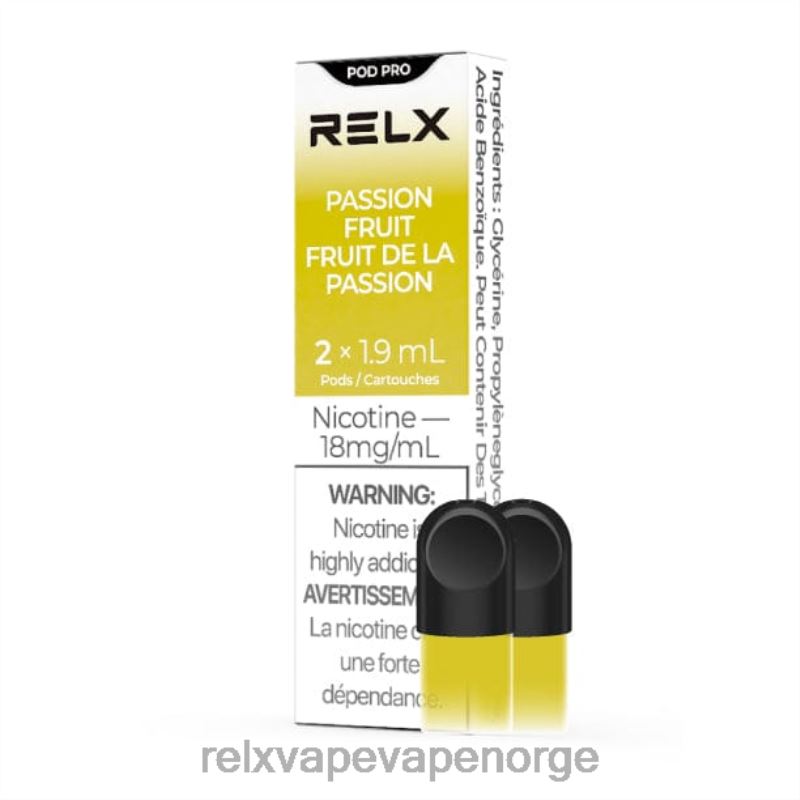 RELX pod pro - 2 pods pasjonsfrukt F886N2 RELX Norge