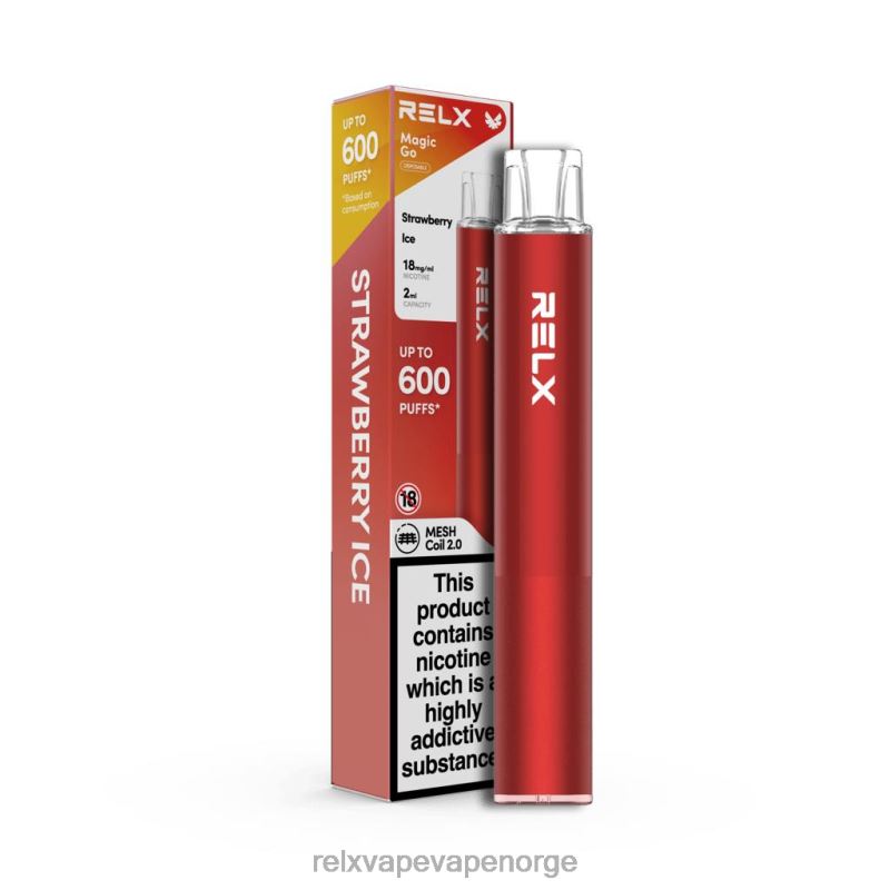 RELX MagicGo ga600 jordbæris F886N51 RELX Vape Norge