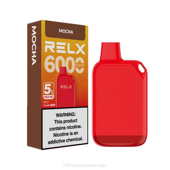 Relx Vape Norge - RELX Crush Pocket 6000 5% høy nic mokka 8D4F25