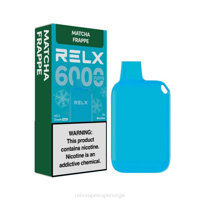 Relx Vape Norge - RELX Crush Pocket 6000 isete matcha frappe 8D4F17