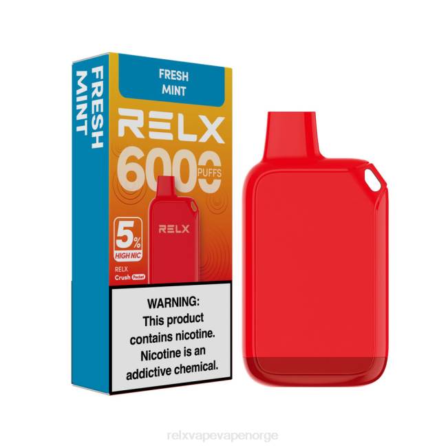Relx Vape Oslo - RELX Crush Pocket 6000 5% høy nic fersk mynte 8D4F29