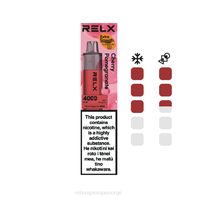 Relx Order Online - RELX MagicGo 4000 engangsvape kirsebær granateple 8D4F8