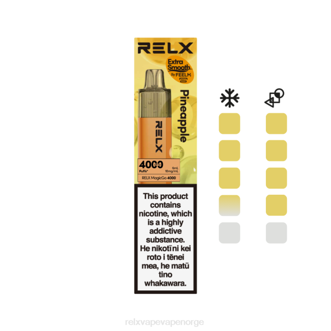 Relx Vape Norge - RELX MagicGo 4000 engangsvape ananas 8D4F1