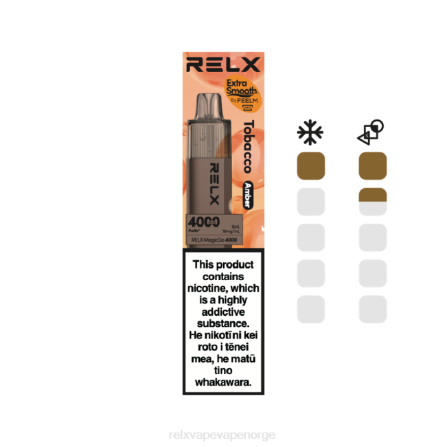 Relx Vape Oslo - RELX MagicGo 4000 engangsvape tobakk (rav) 8D4F5