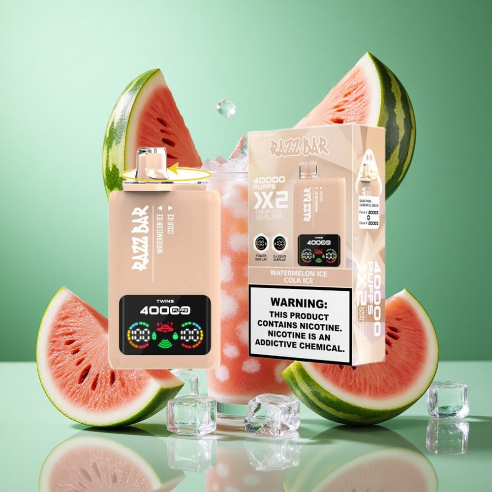Vannmelon Is_Kola Is Razz Bar 40000 Puffs Opptil 40000 Inntak