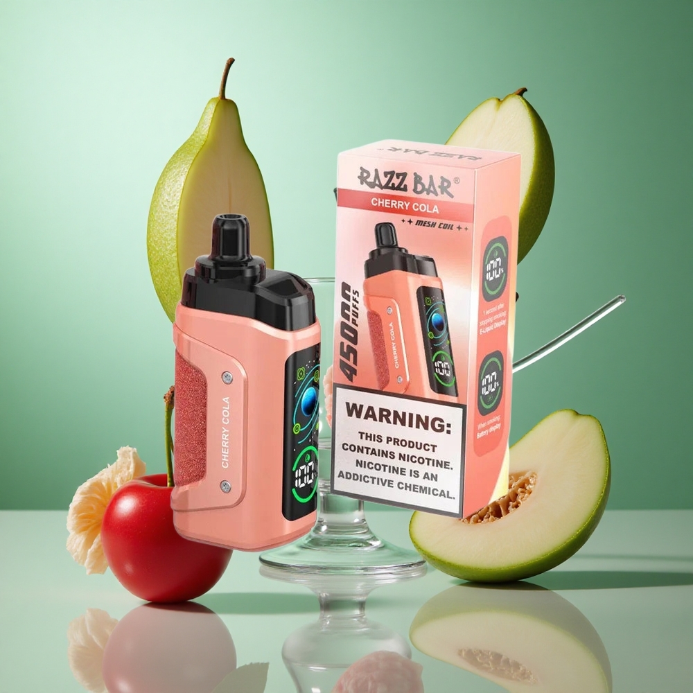 Kirsebær Cola Razz Bar 45000 Puffs Justerbar Luftstrøm