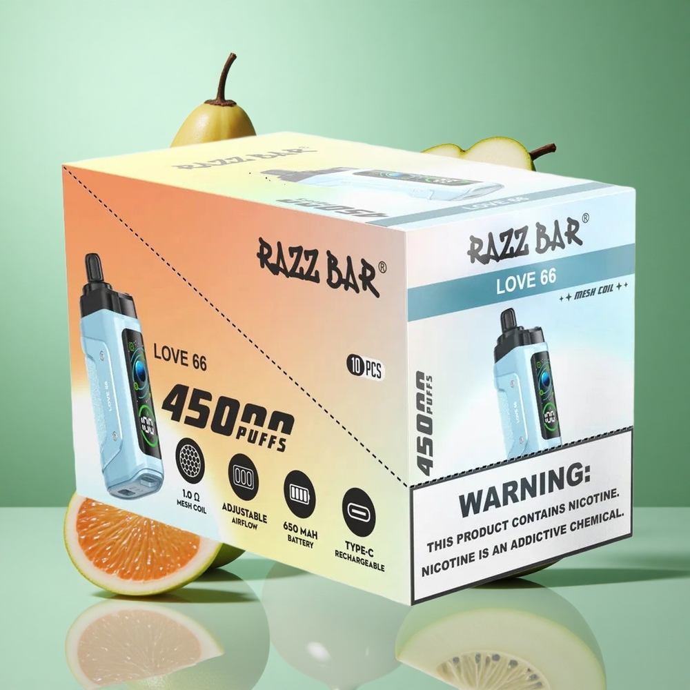 Kjærlighet 66 Razz Bar 45000 Puffs Opptil 45000 Puffs