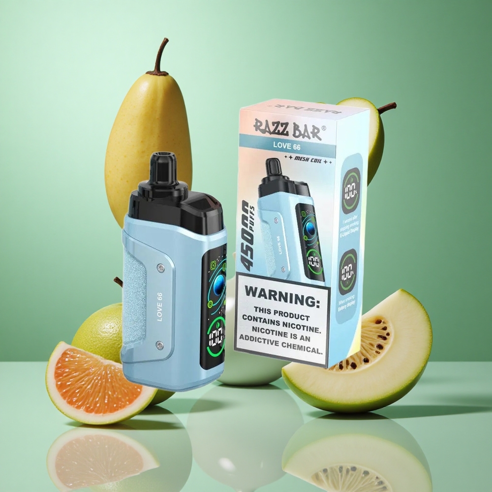 Kjærlighet 66 Razz Bar 45000 Puffs Opptil 45000 Puffs