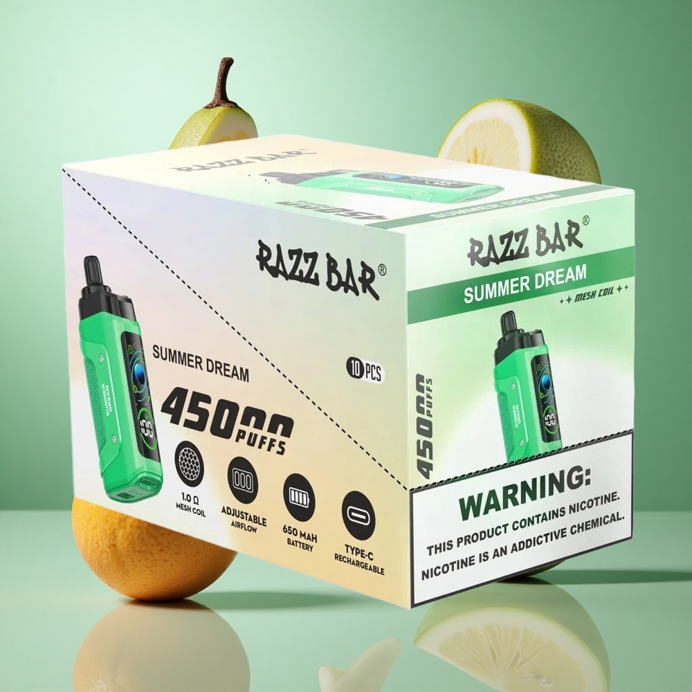 Sommerdrøm Razz Bar 45000 Puffs Justerbar Luftstrøm