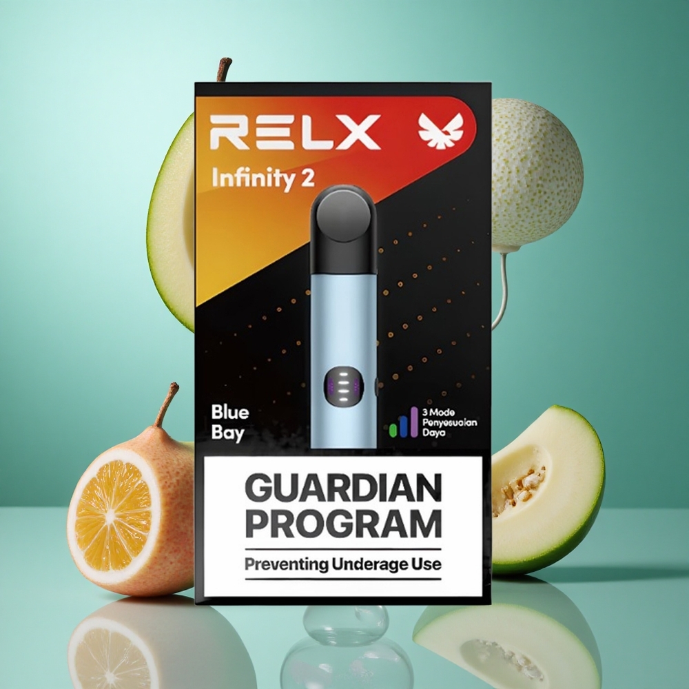 Blå RELX Infinity 2 1.9 ml Pod Kapasitet