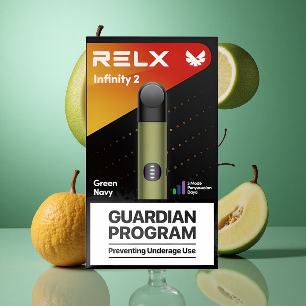 Grønnblå RELX Infinity 2 440mAh Batteri