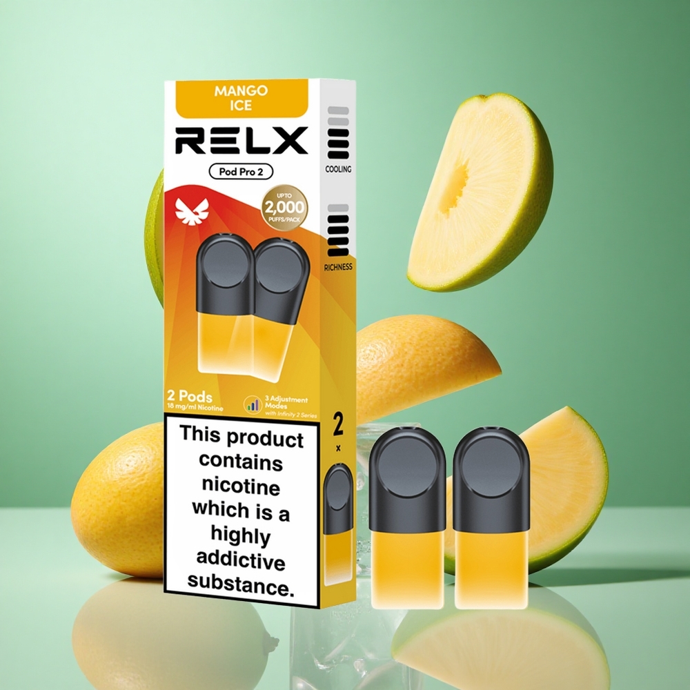 Mango Is RELX Pod Pro 2 med 1,9ml og 600 puff