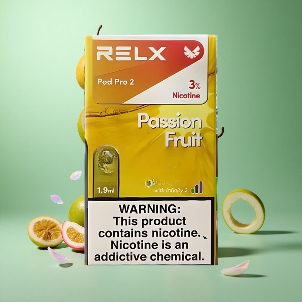 Passionsfrukt RELX Pod Pro 2 med 1.9ml og 600 puffer