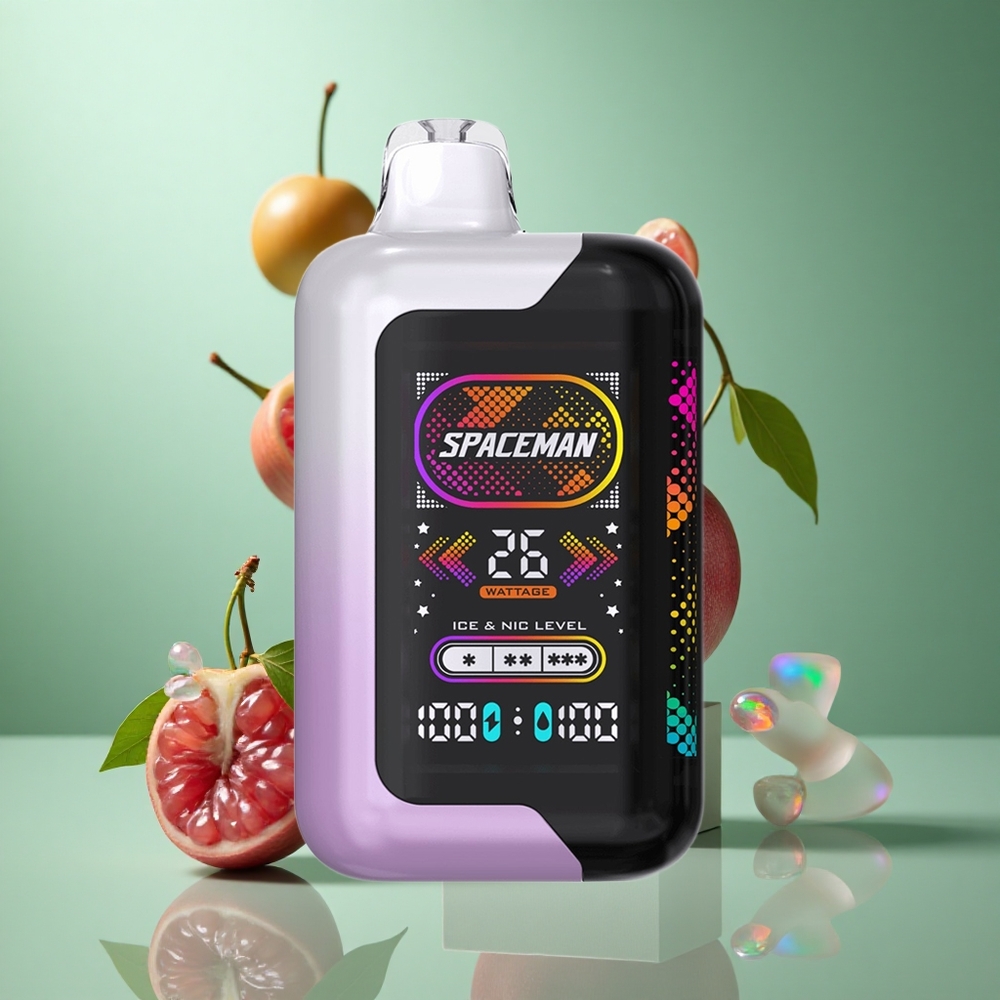 SMOK SPACEMAN SP40000 Engangsvape Kirsebær Granateple med 20ml eVæske og 40000 Puff